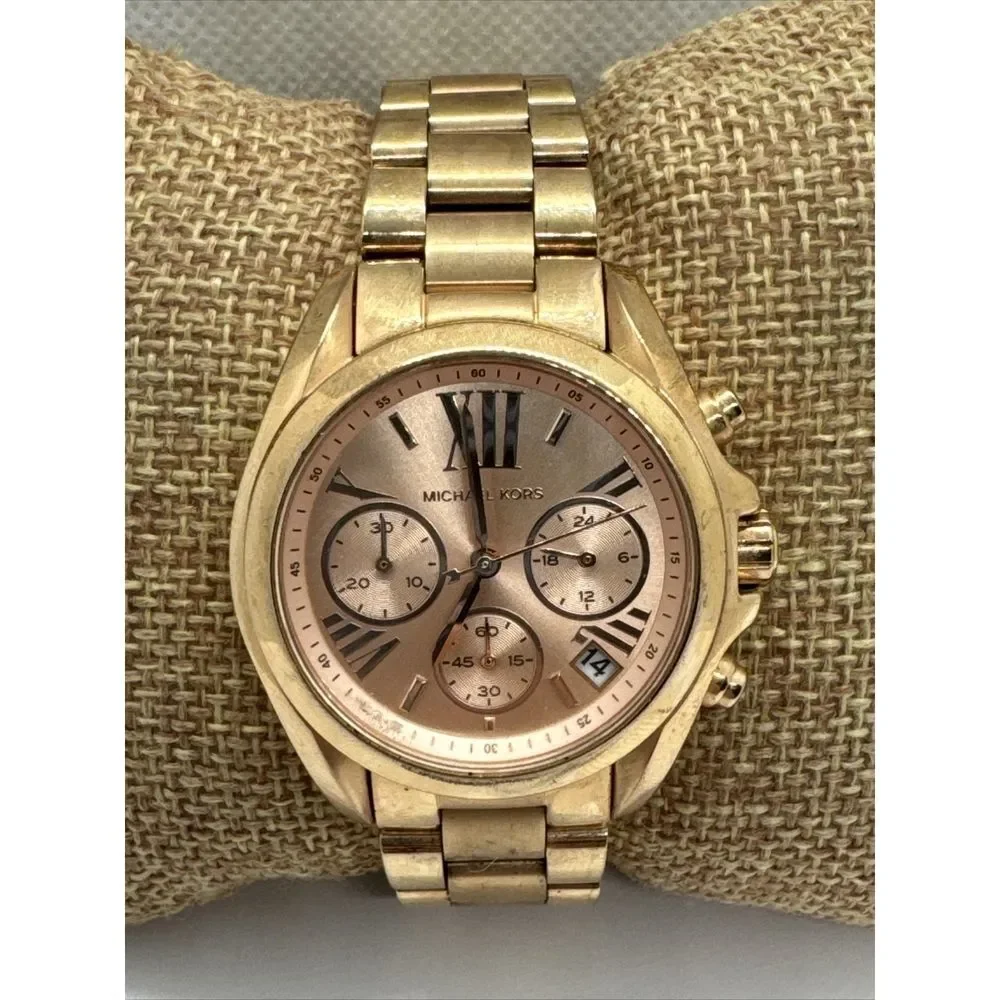 Michael Kors Bradshaw Mini MK5799 Women's Rose Gold Stainless Steel Watch JNA820